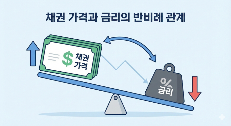 채권 가격과 금리의 반비례 관계